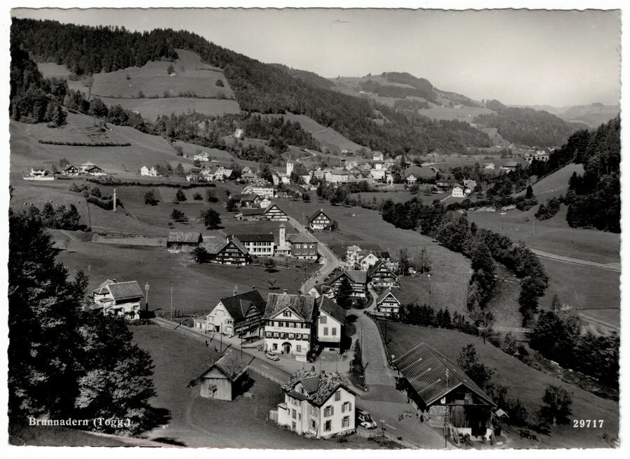 Ansichtskarten: Brunnadern, gelaufen 1962 – Gebraucht aus Frauenfeld von POML