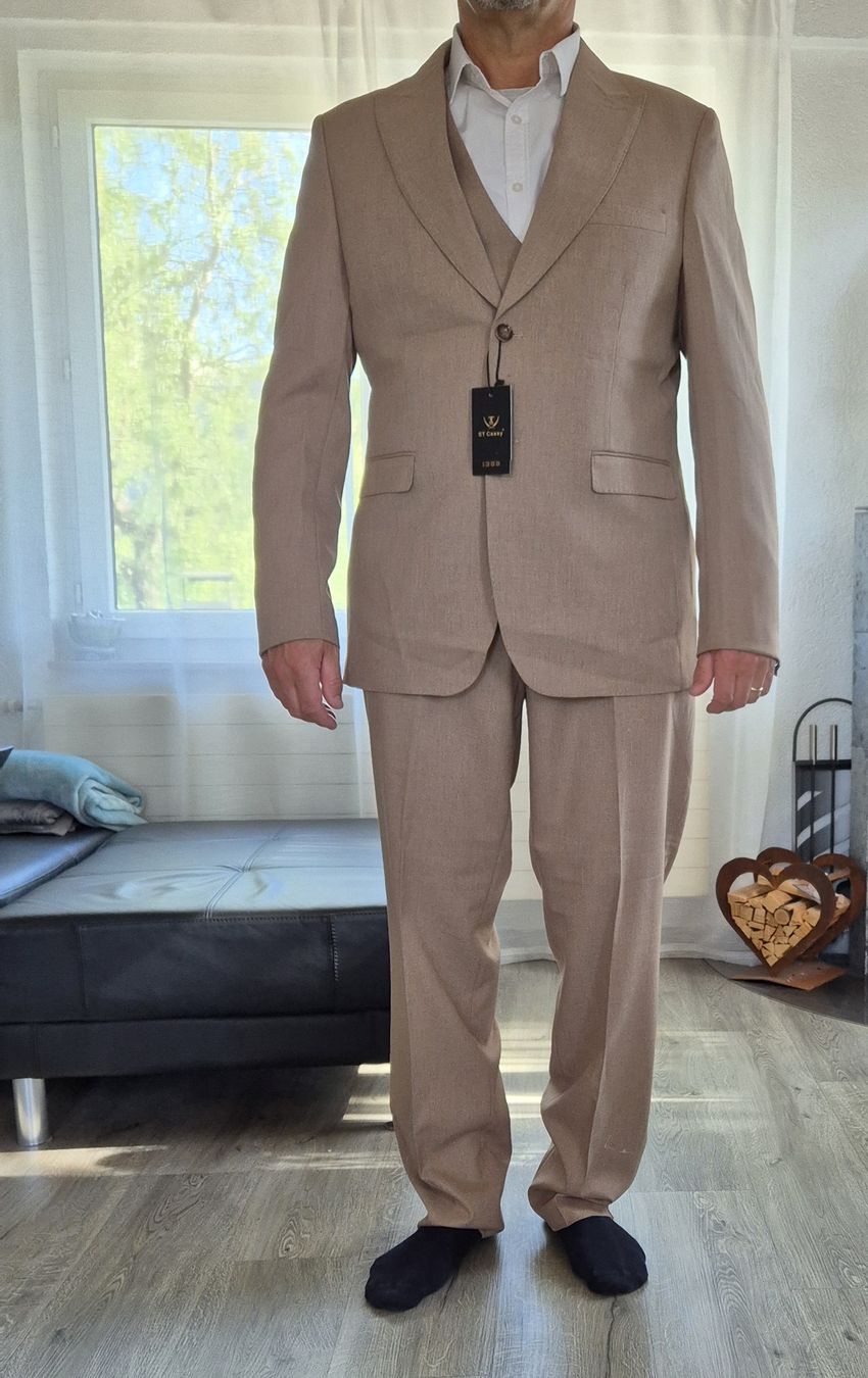 Completi: Anzug Gr. 58, beige, 3-teilig – Nuovo e nell'imballaggio originale da Münsingen venduto da Tinu14 1