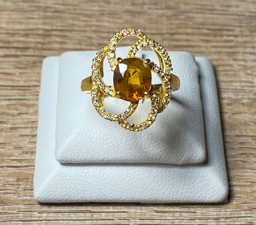 RARE !! SAPHIR ORANGE POURPRE DU MOZAMBIQUE : 0,80 CARAT