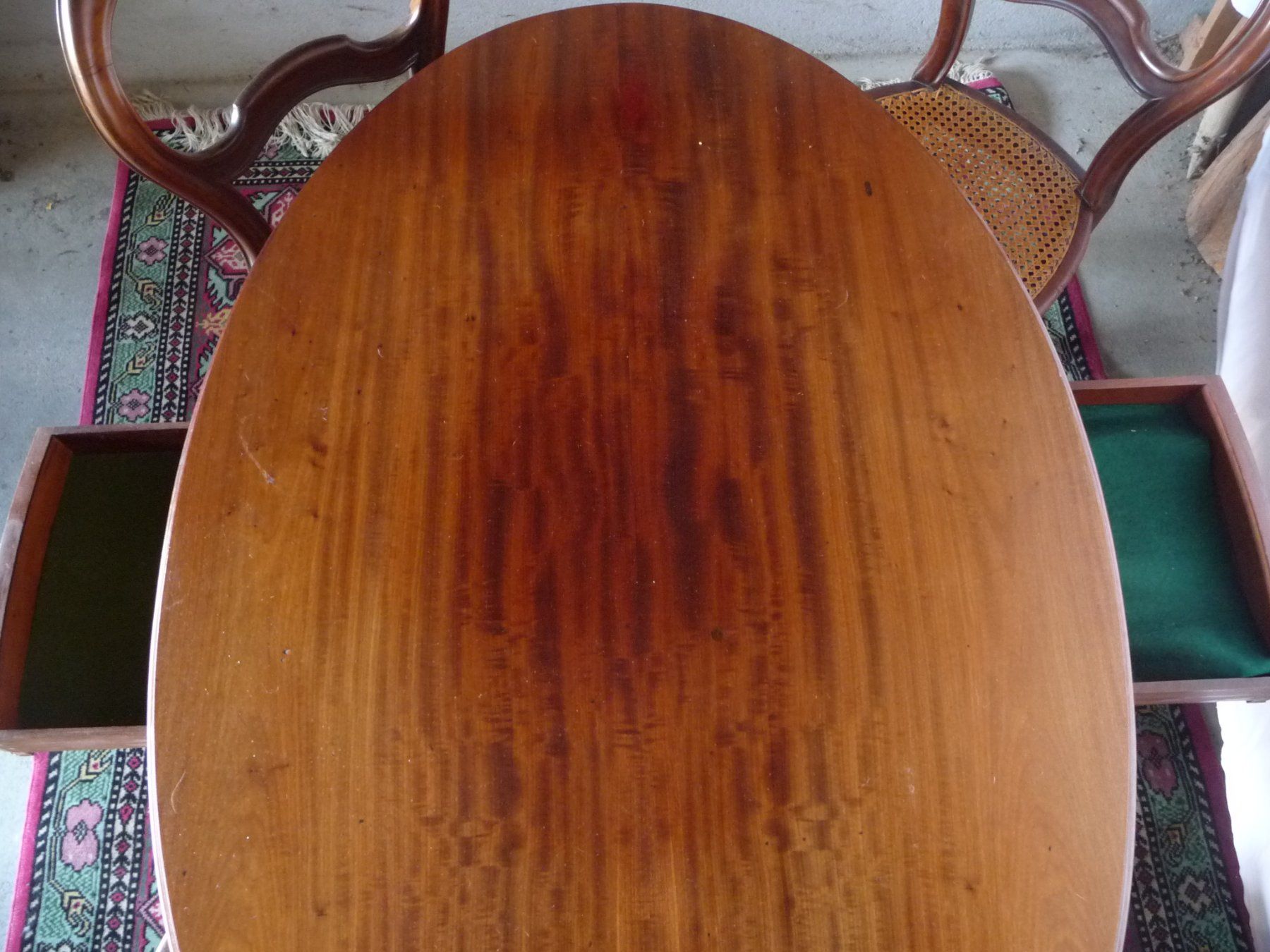 Set di tavolo e panche: Table ovale avec 4 chaises - Style Louis Philippe – Usato da Bussigny venduto da Zabeth1030 7