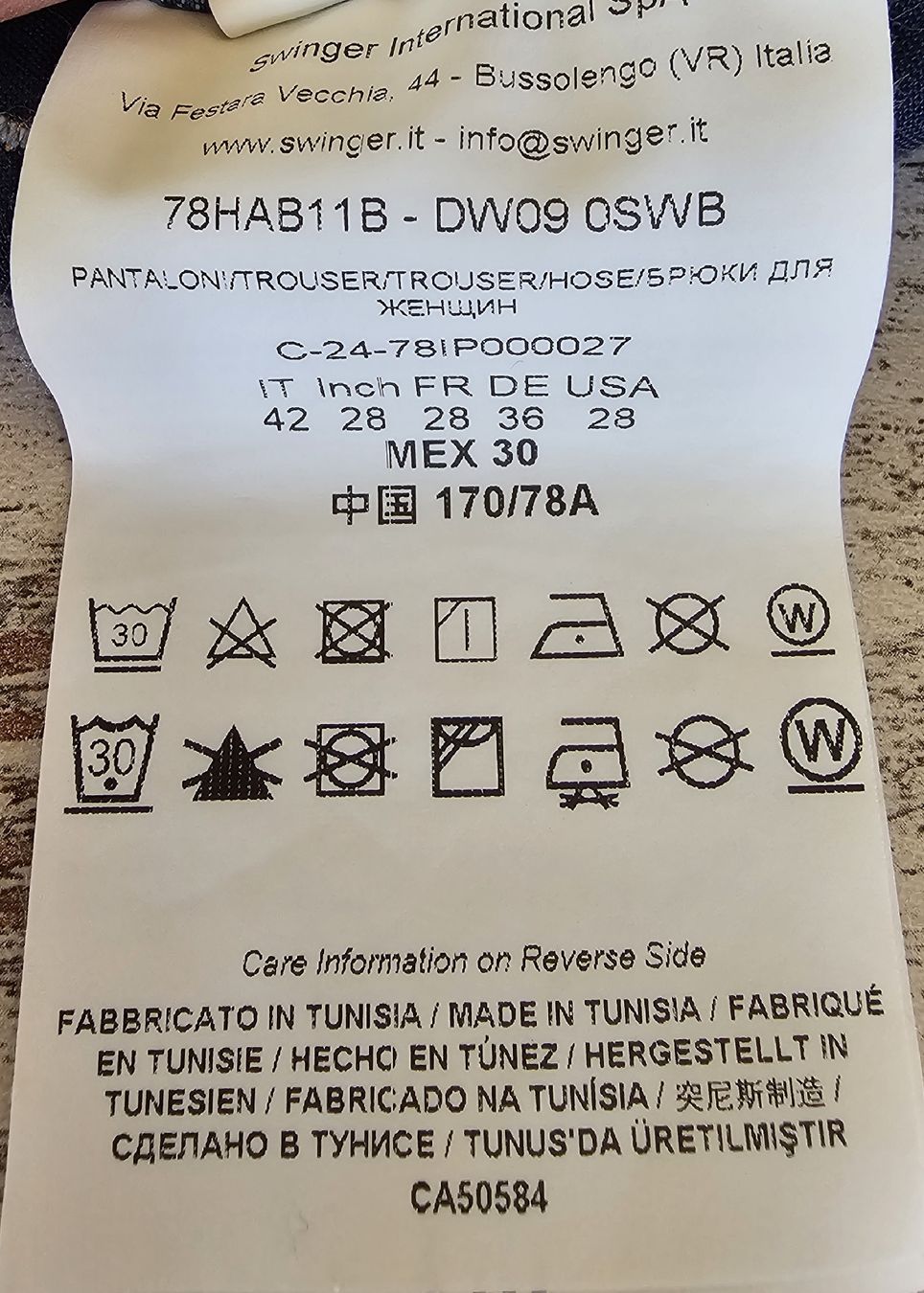 Versace Pantaloni: Hose Versace Jeans Couture Gr. 28 – Nuovo (secondo la descrizione) da Mitlödi venduto da sassi31 4