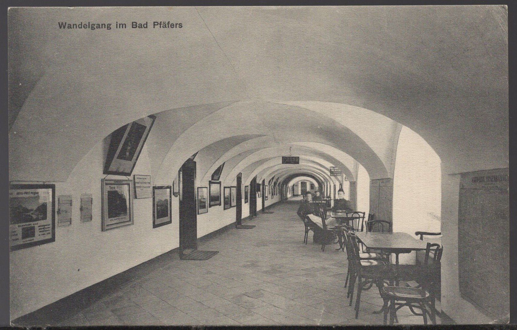 Cartoline postali: Bad  Pfäfers  Wandekgang – Usato da Aarau venduto da kufi44