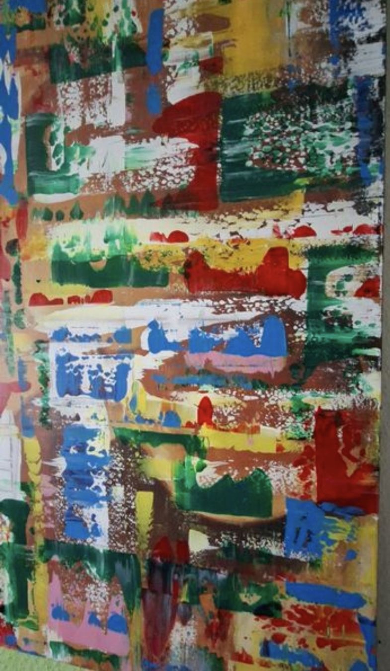 Dipinti: Gemälde " Bunt " handmade 88×88×3 – Nuovo (secondo la descrizione) da Riehen venduto da Steinbock1970 5