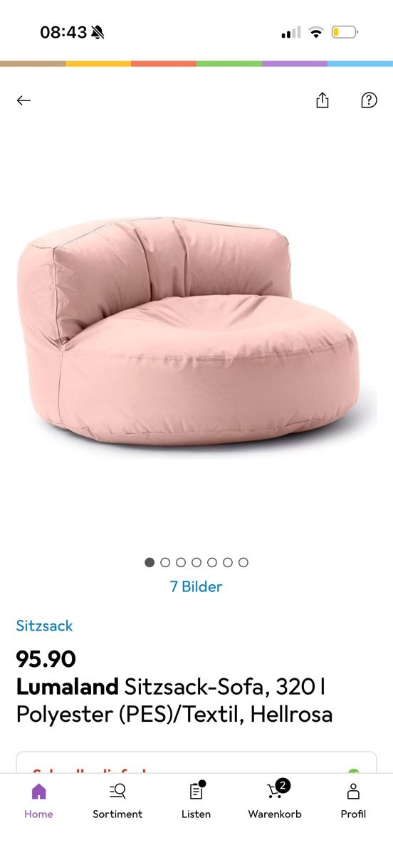 Sessel: Sitzsack-Sofa – Neu (gemäss Beschreibung) aus Amriswil von SAL333 1