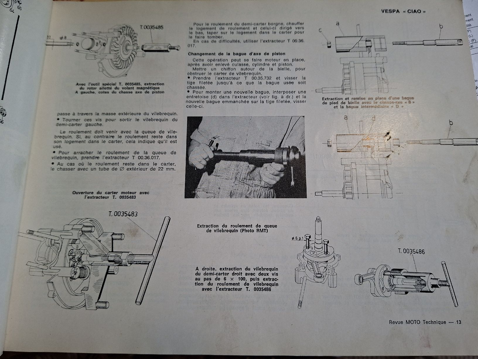 Honda Alle Motorradersatzteile: Vespa piaggio C7N C7E C7V Honda CB 250cc et 350cc 1971 – Gebraucht aus lausanne von Nicolier0 6