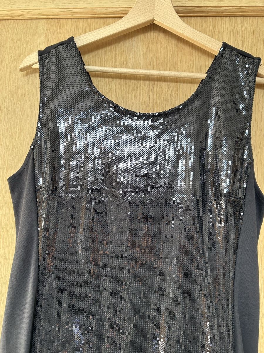 H&M Vestiti: Robe noire à sequins H&M, taille L, fêtes – Usato da Genève venduto da and_k79x 1