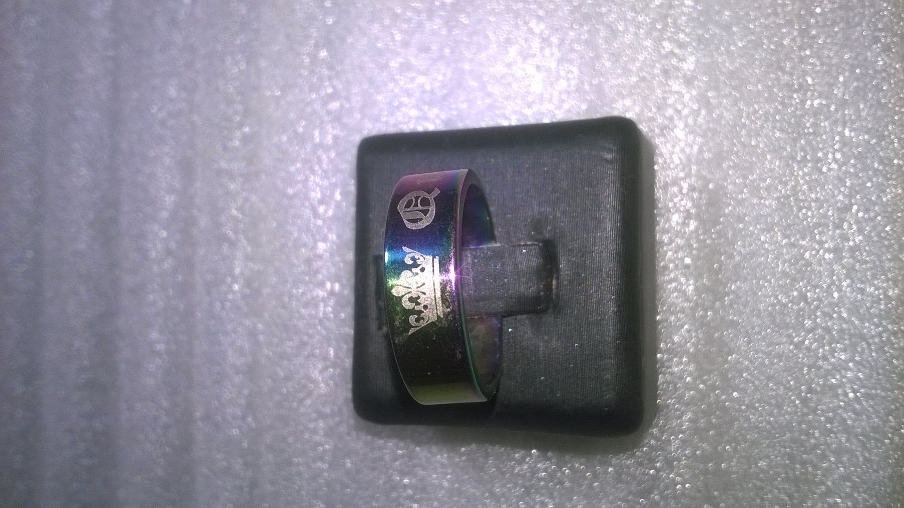 Anelli: RING EDELSTHAL,,QUEEN,,,REGENBOGEN FARBE – Nuovo (secondo la descrizione) da Basel venduto da bijoutrie_4 1