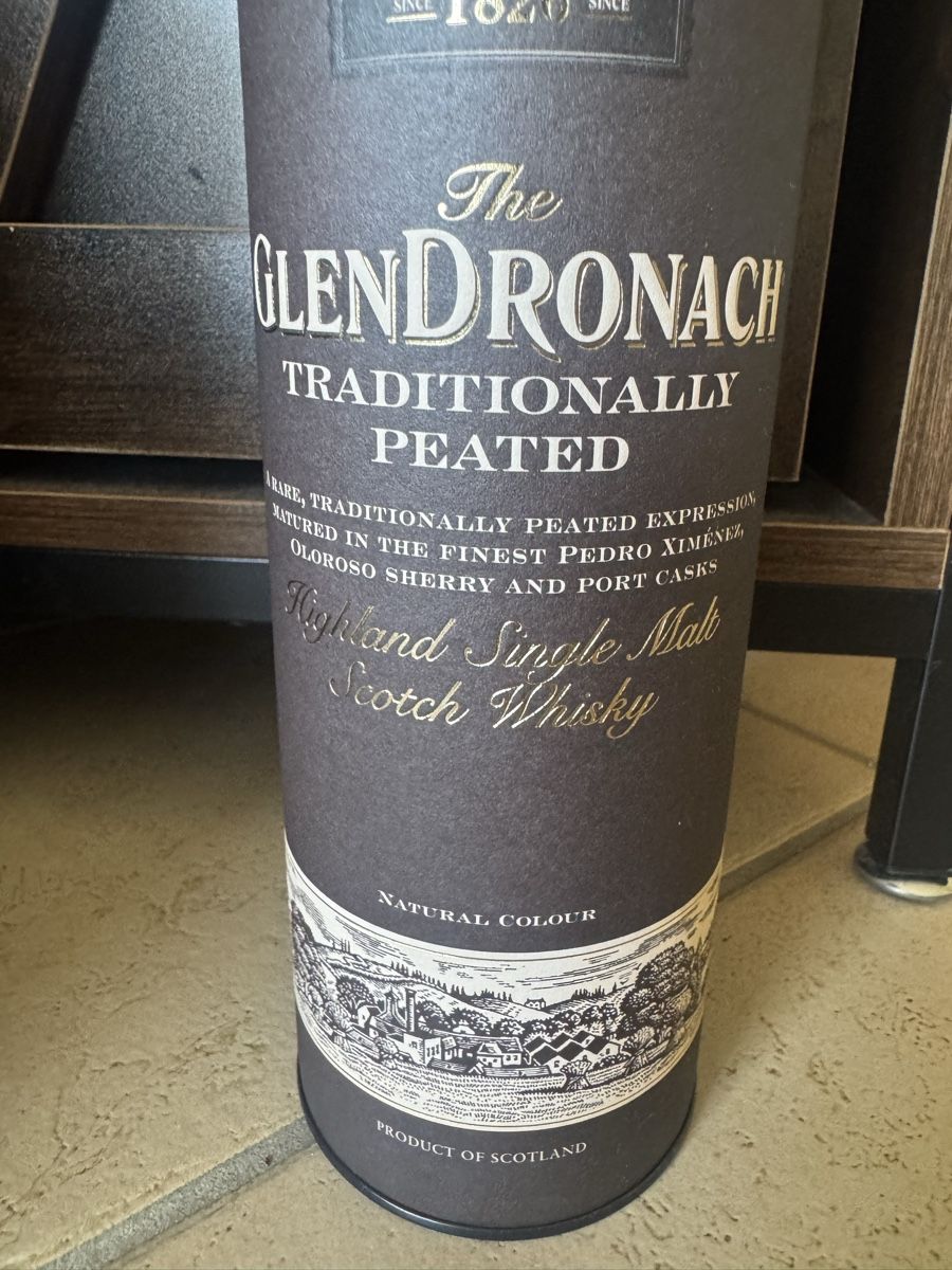 Glendronach Bevande alcoliche: Glendronach Traditionally Peated Highland Single Malt Scotch – Nuovo e nell'imballaggio originale da Hergiswil NW venduto da wert721 1