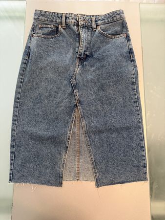 Bershka Denim Skirt light blue 