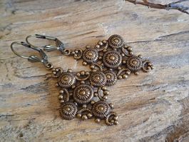 VINTAGE ROSE - Messingohrringe
