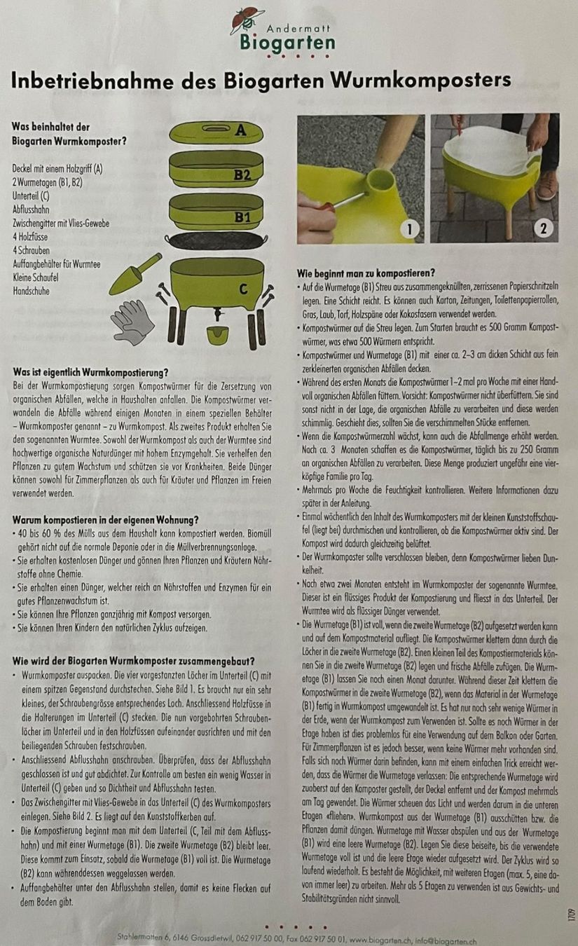 Abfalleimer: Biogarten Wurmkomposter – Gebraucht aus Unterentfelden von Rentier4 6