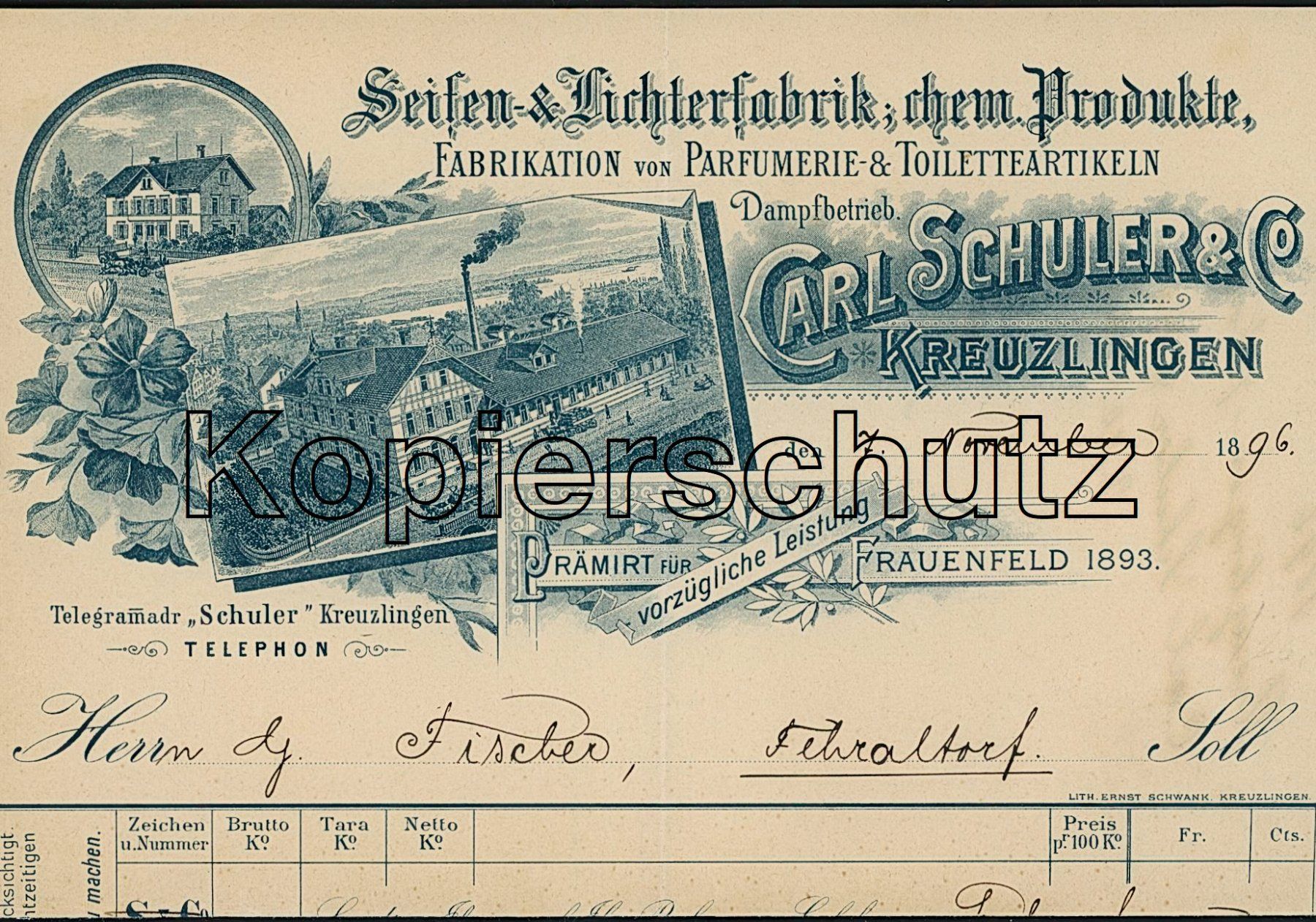 Cartoline postali: TG Kreuzlingen - Litho – Usato da Schindellegi venduto da leecollect