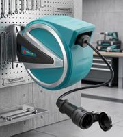 TECHNOCRAFT Kabelrolle mit automatischem Rücklauf 10m