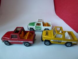 ab  5.--  SIKU - 3x Mercedes Puch bespielt - alte Modelle