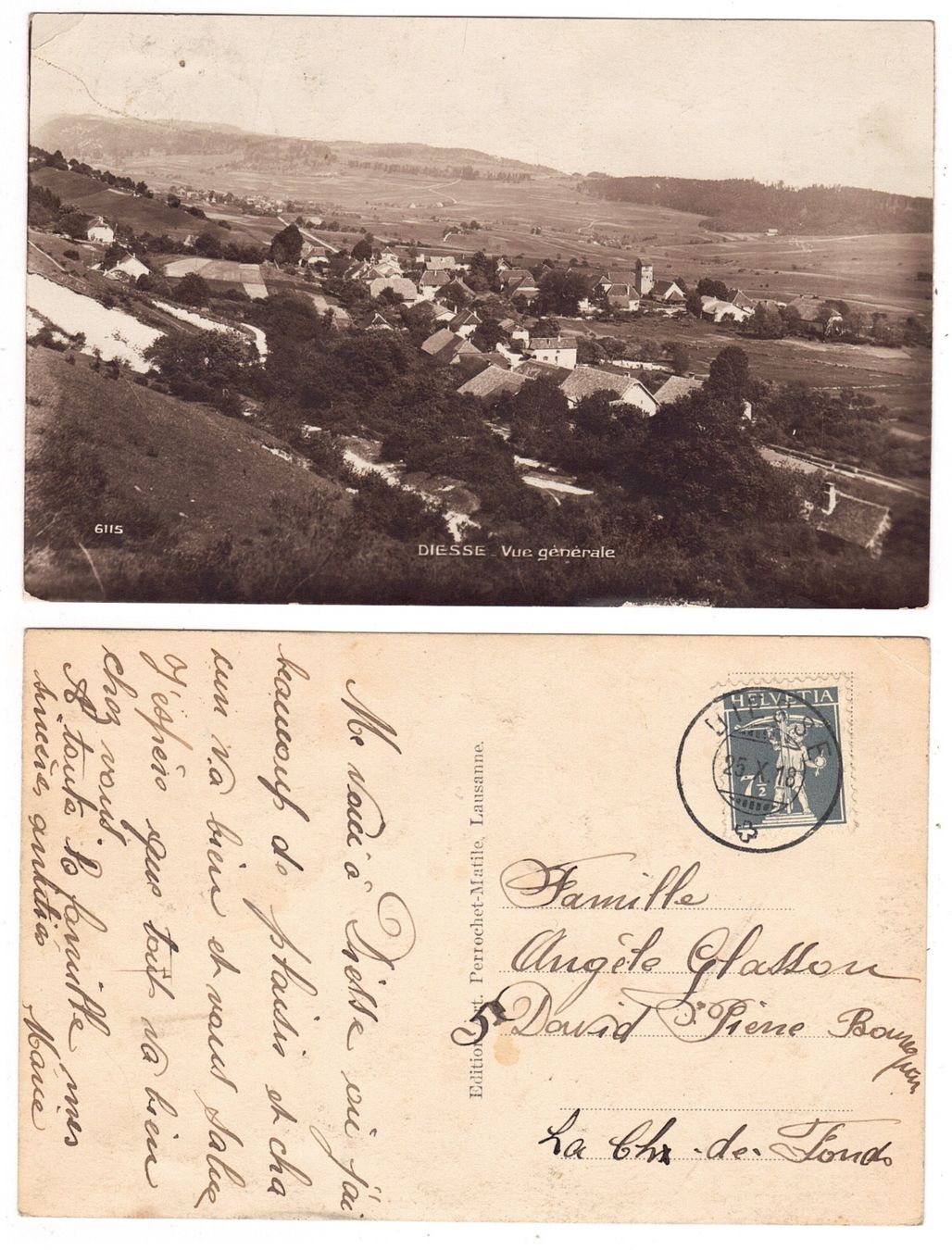 Cartoline postali: Diesse, vue générale – Usato da La Tour-de-Peilz venduto da amjust