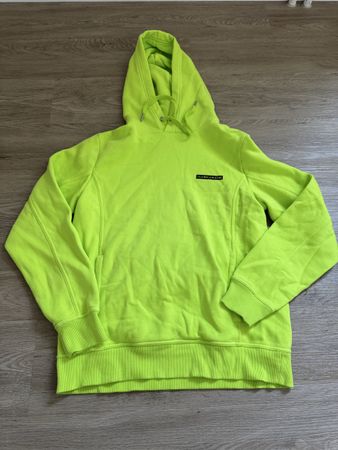 Neon gelb/grüner Kapuzenhoodie von Calvin Klein
