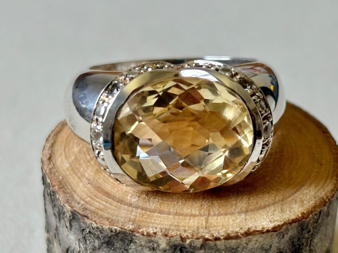 Anelli: Ring Citrin, Silber 925, Gr. 57 – Nuovo (secondo la descrizione) da Brugg AG venduto da lau_9rvy 4