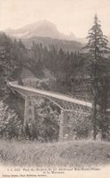 Bex VD Elektrische Bahn Bex Gryon Villars Brücke