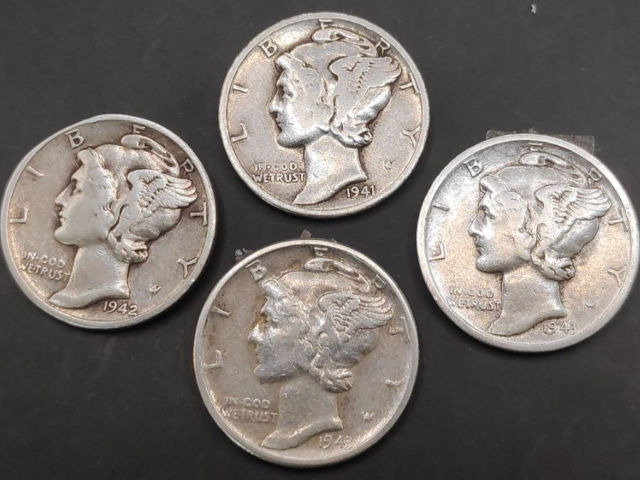 Tutti le monete: 4x Silber Dimes "Mercury" – Usato da Sirnach venduto da Trekk64