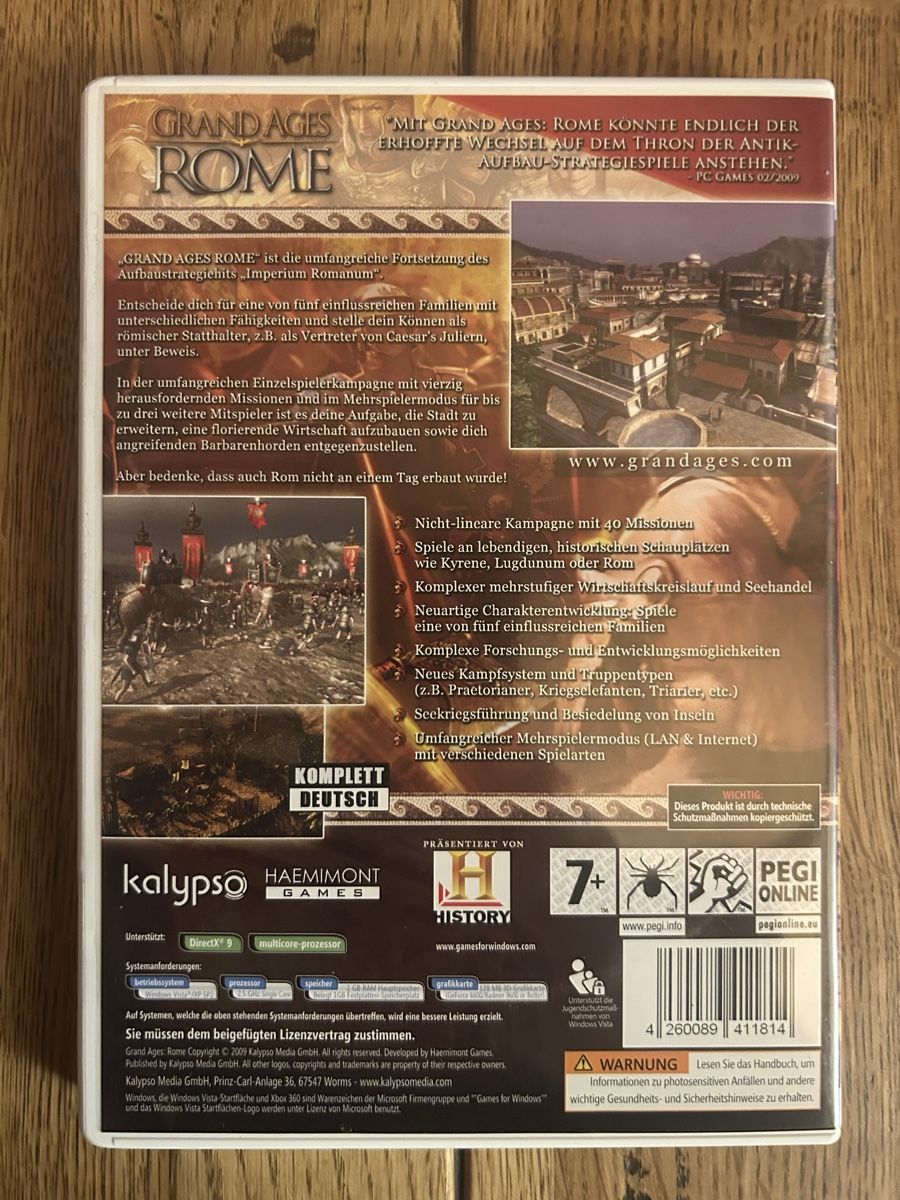 Spiele: Grand Ages Rome – Gebraucht aus Wichtrach von obr_g67l 1