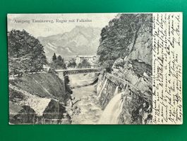 Ausgang Taminaweg, Ragaz mit Falkniss