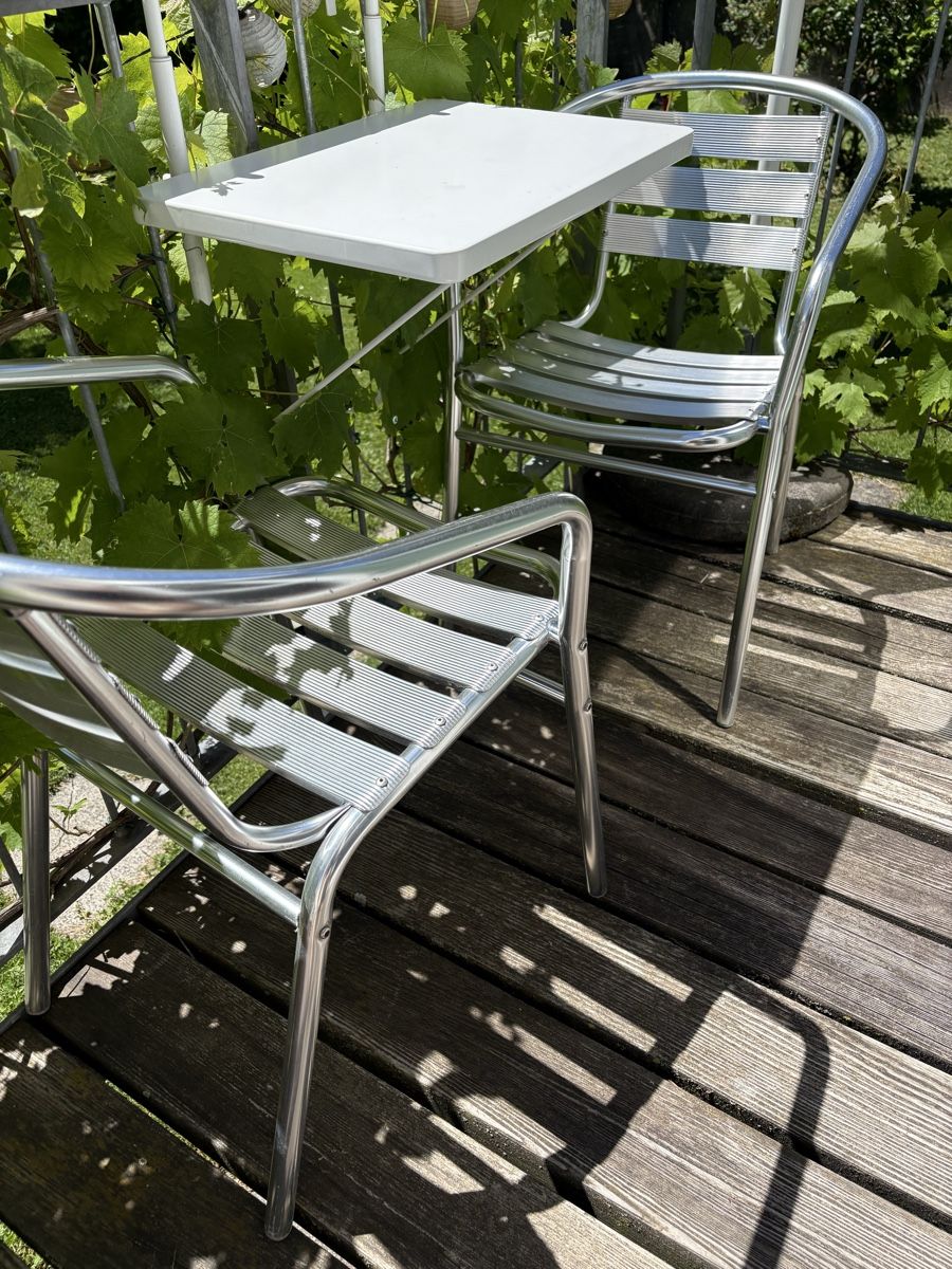 Sedie: 6 Gartenstühle aus Aluminium – Usato da Winterthur venduto da MARE014