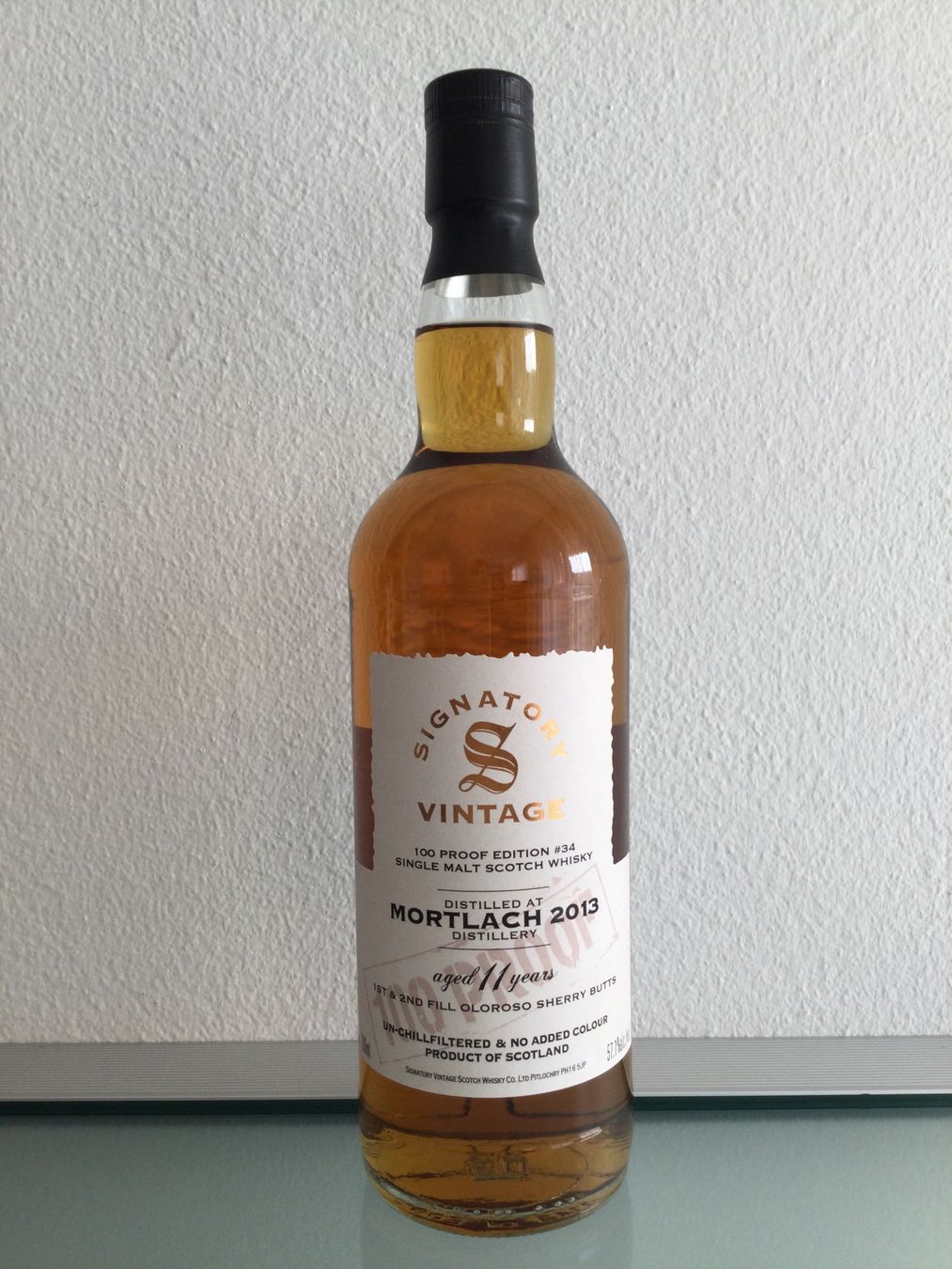 Mortlach Bevande alcoliche: MORTLACH Sample à 4 cl Signatory Vintage 100 Proof Edition – Usato da Kriens venduto da silo03