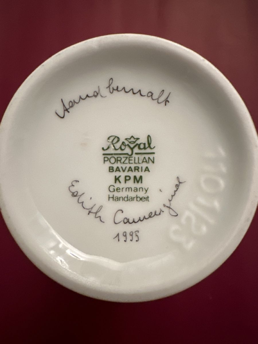 KPM Vasen & Gefässe: Royal Bavaria KPM Vase, handbemalt, Lilien – Neu (gemäss Beschreibung) aus Bern von schnupka 2