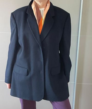 Blazer Hensel & Mortensen laine vierge noir bon état