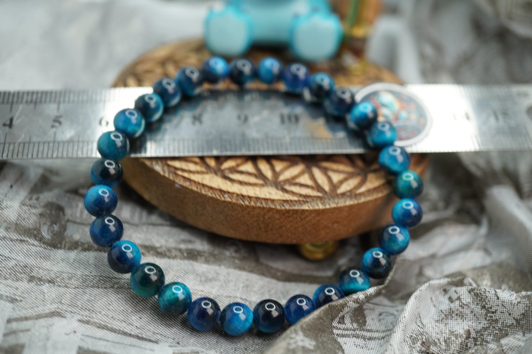 Minerali & Pietre curative: Tigerauge Blau  6mm    Armband      elastisches   Ab 1.- – Nuovo e nell'imballaggio originale da Eschenbach SG venduto da topstone 2