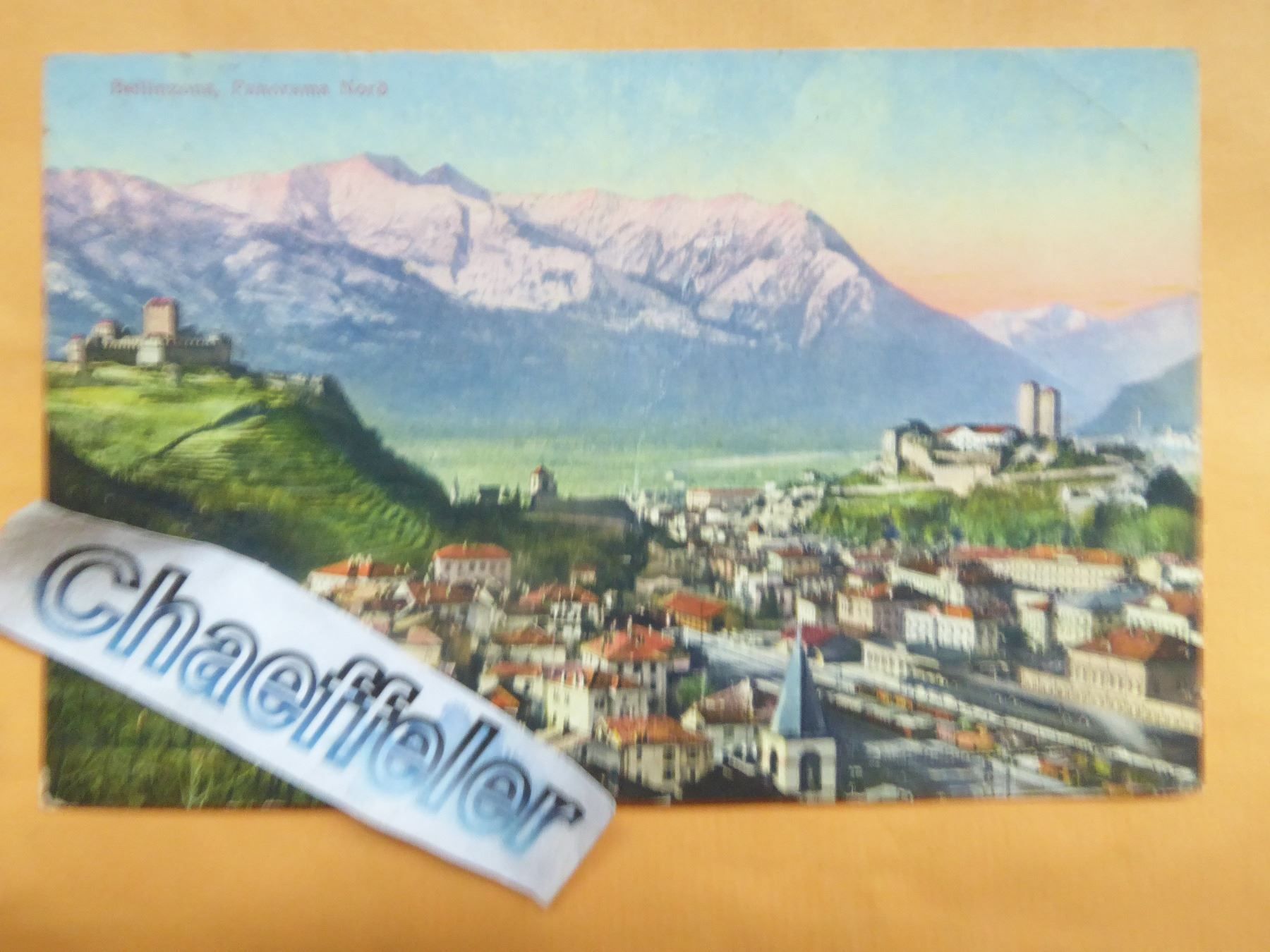 Ansichtskarten: 1930 Bellinzona, Panorama Nord – Gebraucht aus Zürich von Chaeffeler