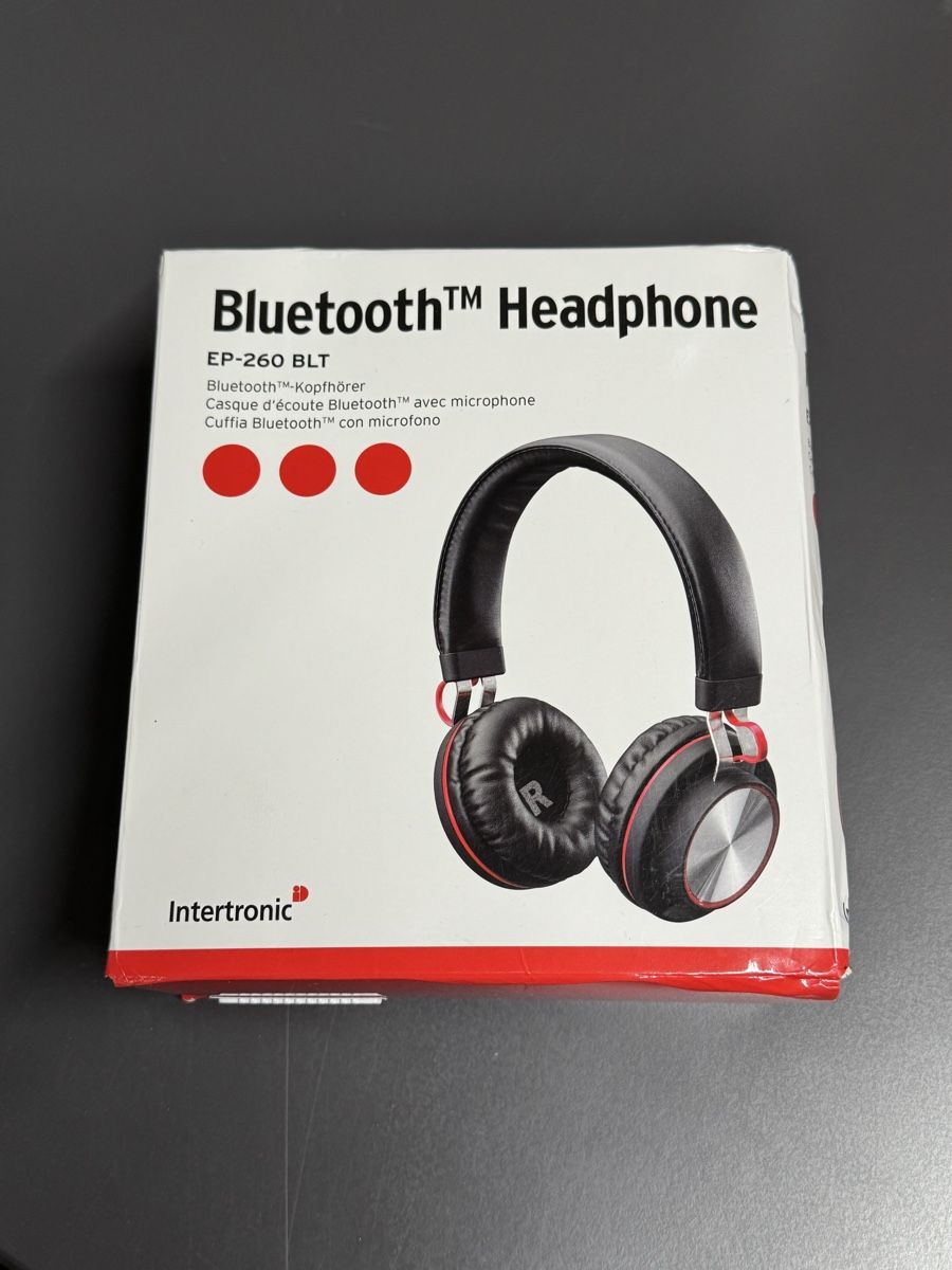 Cuffie: Intertronic EP-260 BLT Bluetooth Kopfhörer - NEU versiegelt  – Nuovo e nell'imballaggio originale da Zürich venduto da Nobs1 1