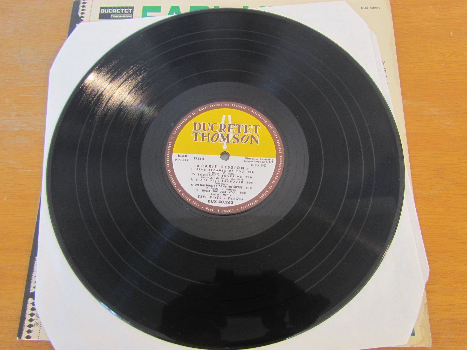 Vinyles: EARL HINES:   Paris Session – D'occasion à Seengen par mikelele 3