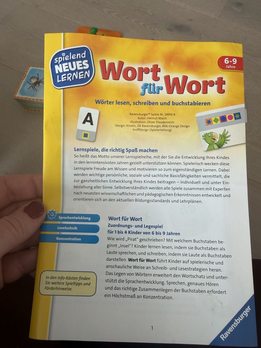 Spielzeuge: Spiel Wort für Wort – Neu (gemäss Beschreibung) aus Wallisellen von Nataschab0 2
