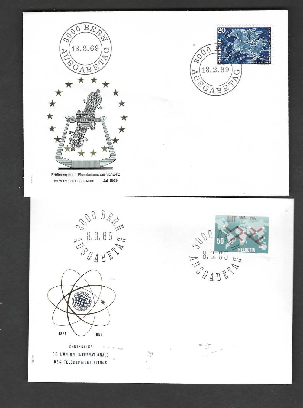 Alle Briefmarken: 10 Stück CH FDC 1965 bis 1969 – Neu und originalverpackt aus Koblenz von Markenhimmel 2