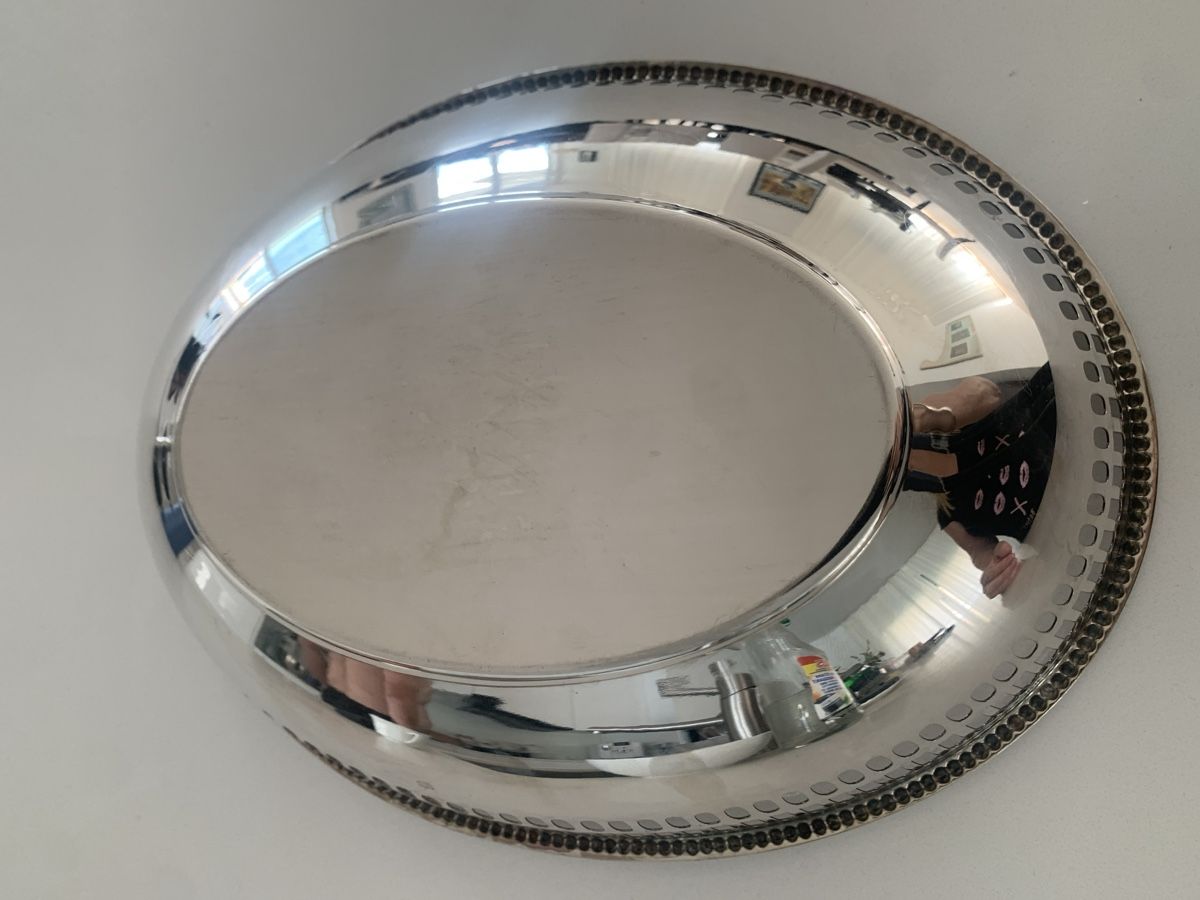 Piatti di portata: Silver Plated Basket (28cm long) good condition oval – Usato da Immensee venduto da vgitter 5