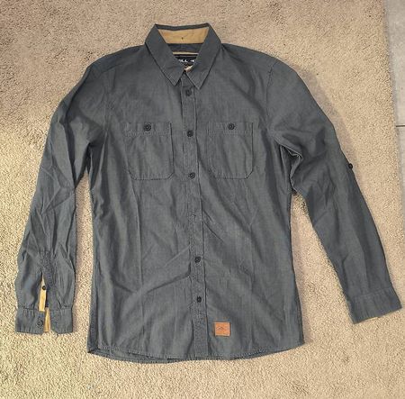 O'Neill Hemd  Slim Fit, grau, Gr. S