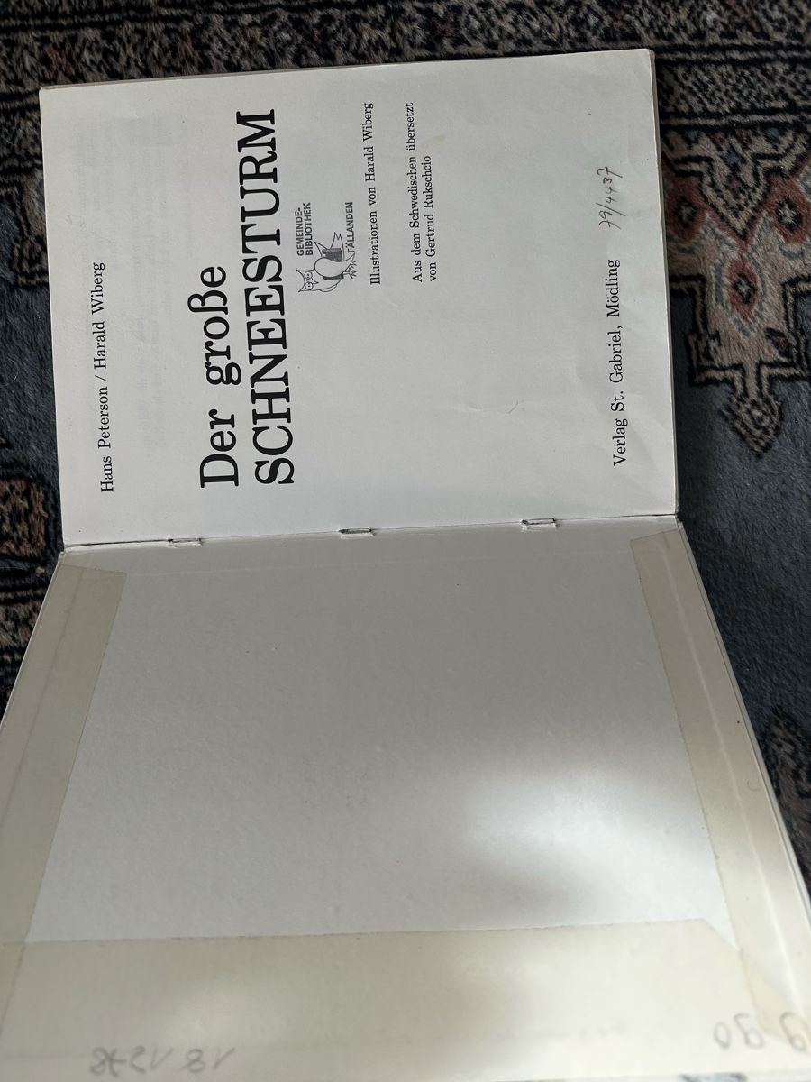Libri: Der Grosse Schneesteum Hans Peterson – Usato da Uster venduto da bek_v2ct 1