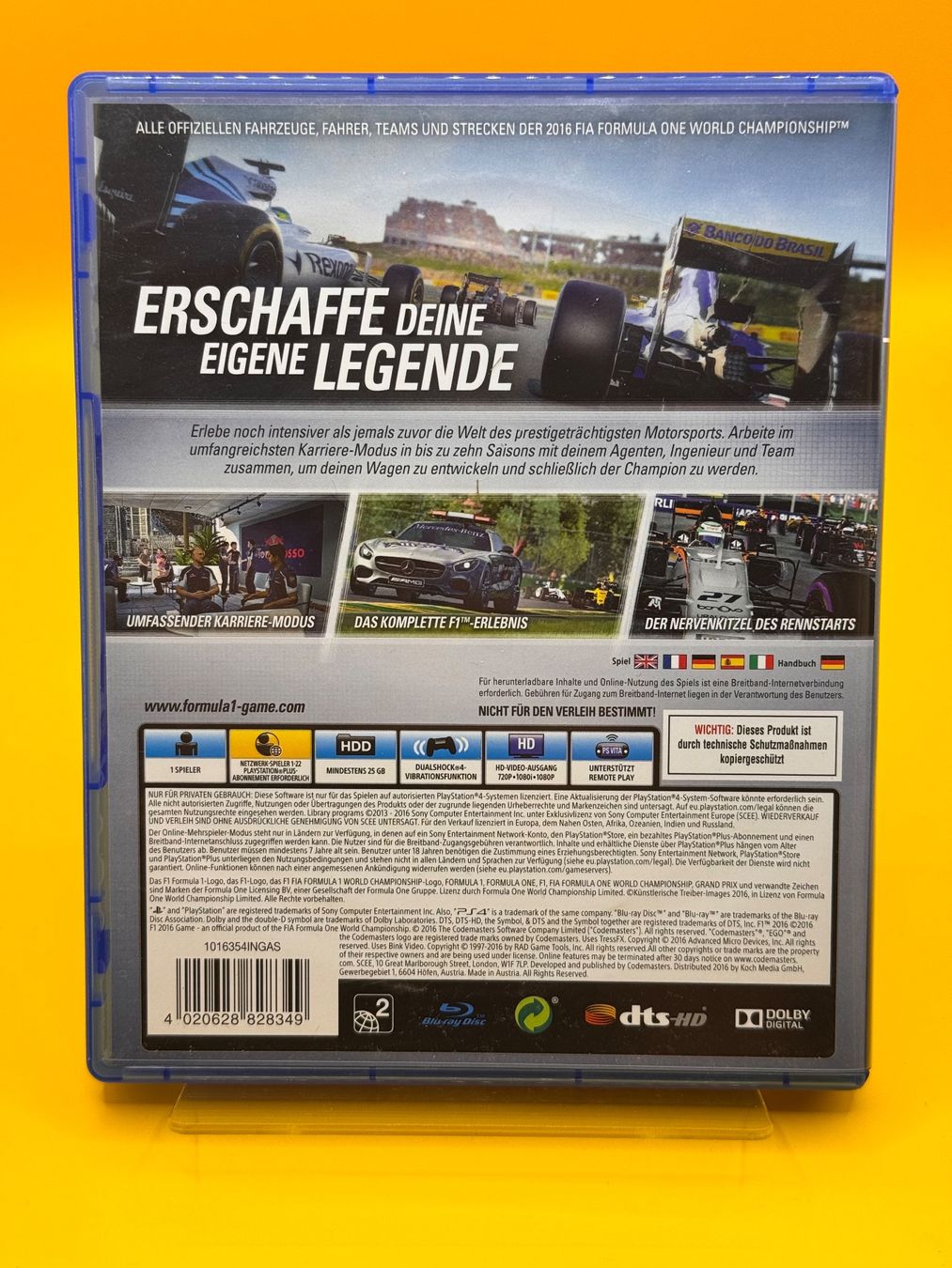 Sony Spiele: F1 2016 - PS4 - Formula 1 Game - Sammlerstück – Gebraucht aus Oberwil b. Zug von silver2024 1