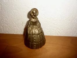 Antike Messing Glocke Damenglocke ca 1930 grösse 9cm