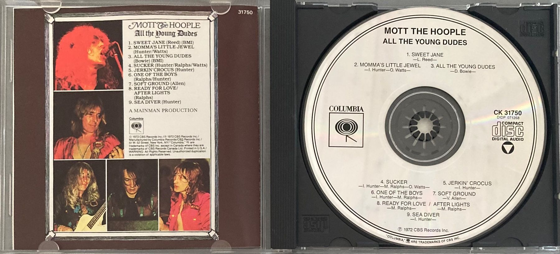 CD: MOTT THE HOOPLE - ALL THE YOUNG DUDES – Usato da Poliez-Pittet venduto da Newtown-Records 2
