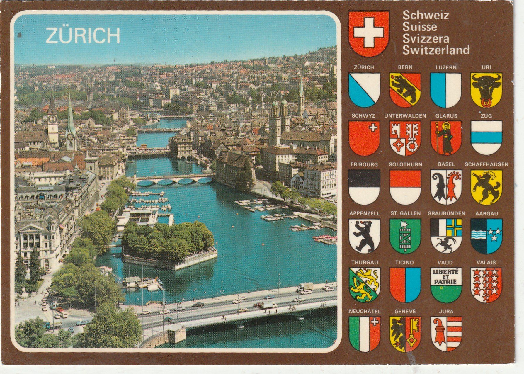 Cartoline postali: Zürich – Usato da Lumbrein venduto da made02