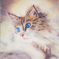 Personalisierte Haustierporträts in Aquarell