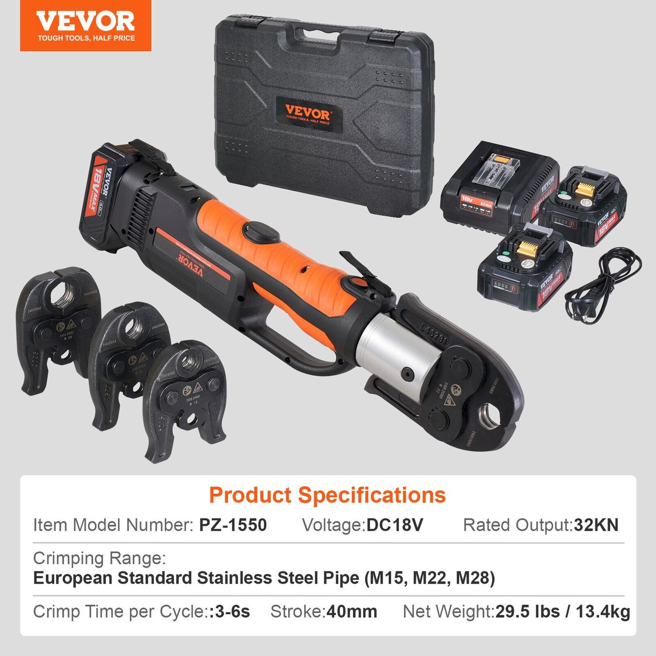 Alle Werkzeuge: VEVOR Akku Hydraulische Presszange – Neu und originalverpackt aus Bottighofen von zaap 2