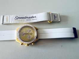 Bracelet silicone blanc pr OMEGA x SWATCH Mission to the Sun