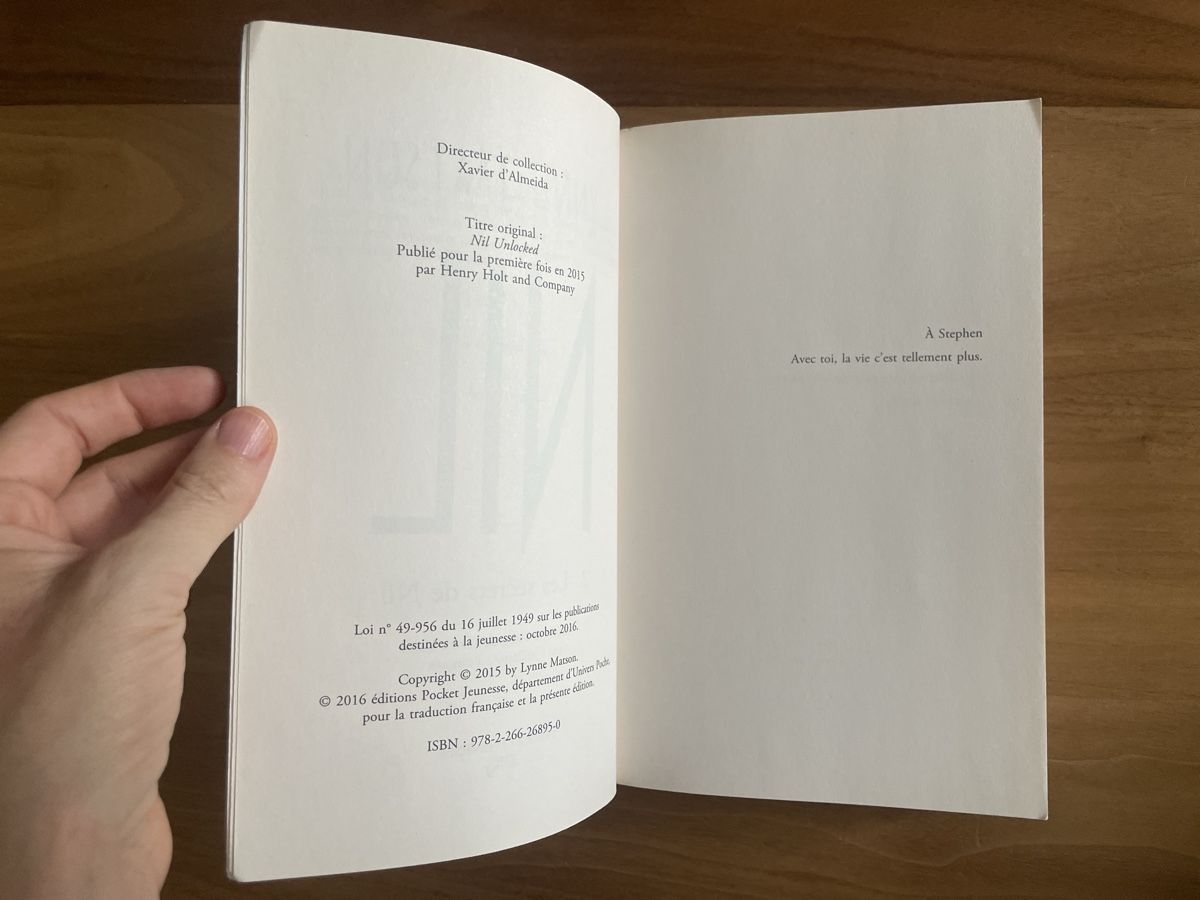 Libri: Roman Nil / Les Secrets de Nil / Lynne Matson – Usato da Fribourg venduto da Mymikrakra01 4