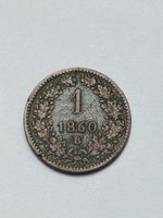 Pièce Autriche 1 Kreuzer 1860 B état usagé