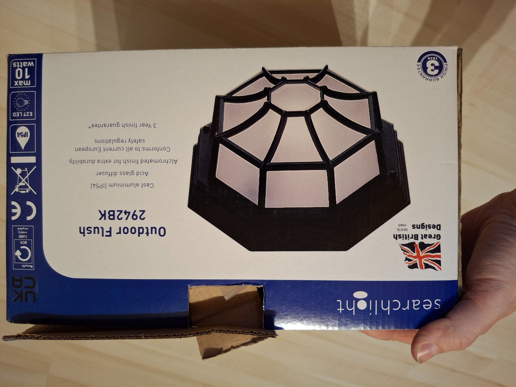 Lampade: Outdoorlampe Aussenlampe schwarz searchlight – Nuovo e nell'imballaggio originale da Bäretswil venduto da withabutton