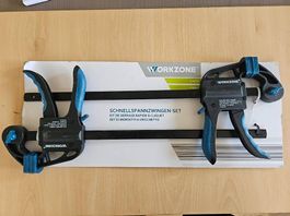 Workzone Schnellspannzwingen-Set 2 Teile neu