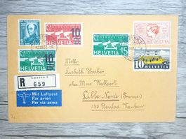 TR72 Enveloppe + Timbre Suisse 1937